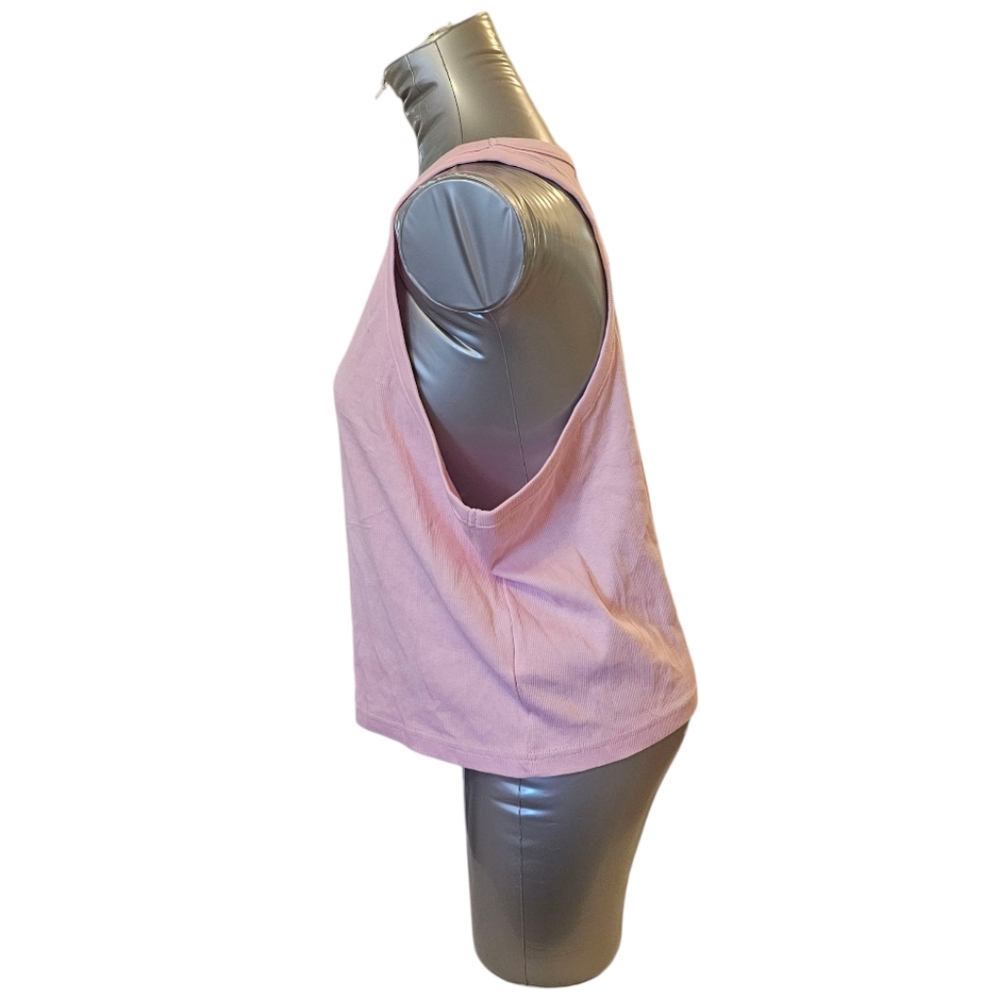 Pink Divided H&M Women's Ribbed Tank Top - Picture 2 of 10